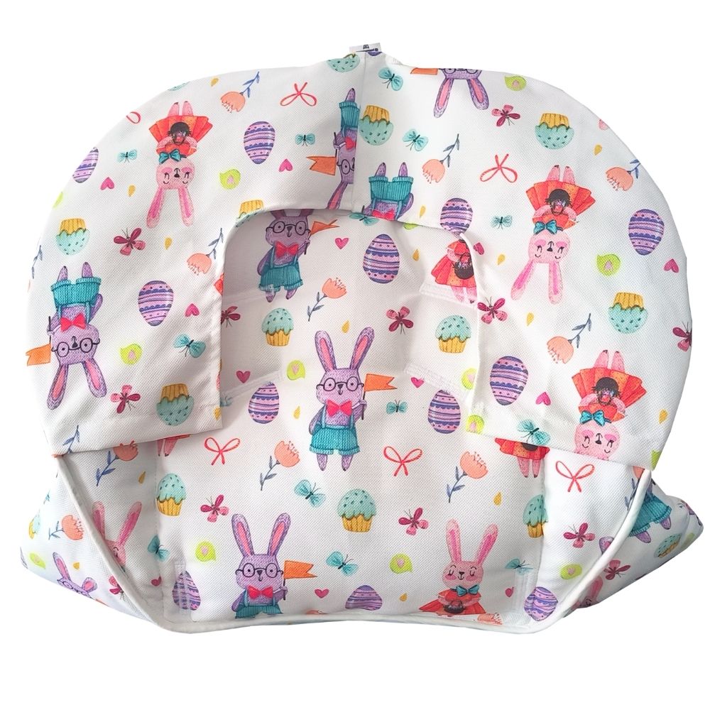 Chicco%20Polly%202%20Start%20Mama%20Sandalyesi%20Minderi%20-%20%20Çift%20Minderli%20-%20%20Kostümlü%20Tavşanlar%20ve%20Sarı%20Pötikare